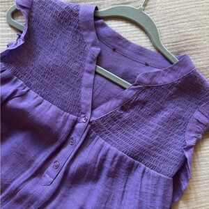 Purple Women's Sleeveless Top